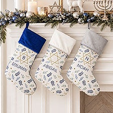Spirit of Hanukkah Personalized Stockings - 48953