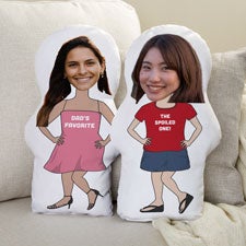 Favorite Daughter Personalized Photo Character Throw Pillow  - 48989