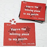 Valentine's Day Personalized Puzzle Gift - Missing Piece Design - 4903