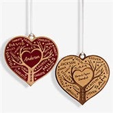 Family Tree of Love Personalized Wood Ornament - 49070