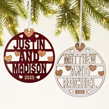Forever Yours Personalized Wood Ornament - 49071