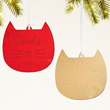 Cat Personalized Acrylic Ornament - 49084