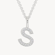 Personalized Initial Pendant Necklace  - 49089D