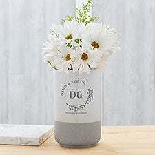 Personalized Logo Cement Vase - 49117