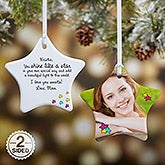Personalized Star Christmas Ornament - Shine Like A Star Design - 4912
