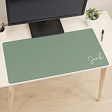 Trendy Script Personalized Desk Mat  - 49173