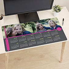 Photo Calendar Personalized Desk Mat  - 49176