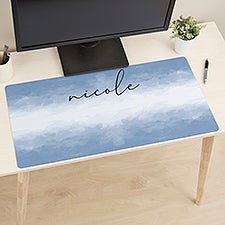 Pastel Watercolor Name Personalized Desk Mat  - 49180