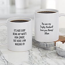 Wifes Arm Candy Personalized Coffee Mugs - 49203