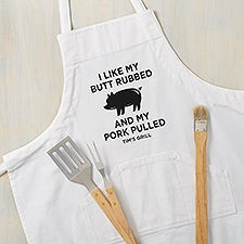 I Like My Pork Pulled Personalized Apron & Potholder - 49216