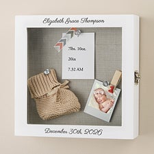 Engraved Baby Shadow Box - 9x9 - 49306