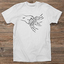 Dads Fist Bump Personalized Mens Shirts  - 49370