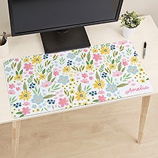 Pastel Flowers Personalized Desk Mat  - 49695