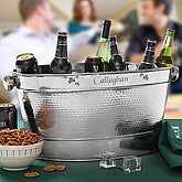 Personalized Stainless Steel Party Tub Cooler - Irish Shamrock Design - 4990