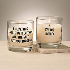 Smells Better Personalized 8oz Glass Candle - 49952