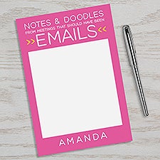 Notes  Doodles Personalized Notepad  - 49971