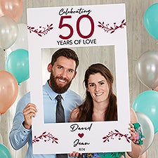 Years Of Love Personalized Photo Frame Prop - 50179