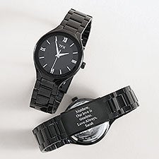 Mens TFX By Bulova Engraved Black Watch  - 50182