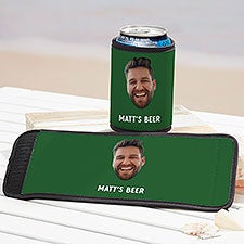 Photo Face Cutout Personalized Can  Bottle Wrap - 50293