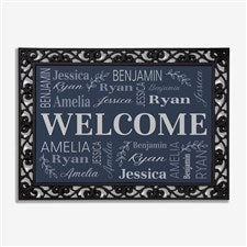 Classic Family Repeating Name Personalized Doormat - 50310
