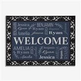 Classic Family Repeating Name Personalized Doormat - 50310