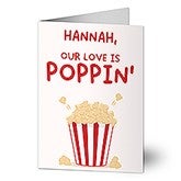 Pop Of Love Personalized Romantic Greeting Card  - 50593