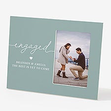 Engagement Script Personalized Off-Set Picture Frame - 50812
