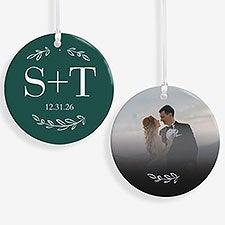 Their Initials Personalized Wedding Ornament  - 50826