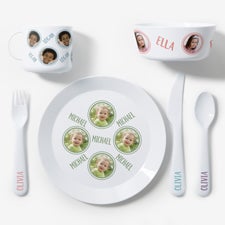 Photo Phrase Personalized Kids Dinnerware  - 51244