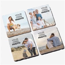 Your Own Photo Personalized Tumbled Stone Coaster Set - 51437