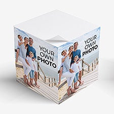 Your Own Photo Personalized Paper Photo Note Cube - 51447
