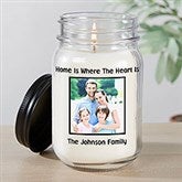 Picture Perfect Personalized Photo Farmhouse Candle Jar  - 51498