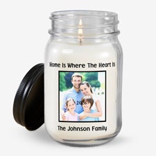 Picture Perfect Personalized Photo Farmhouse Candle Jar  - 51498