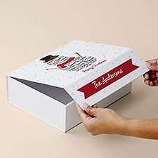 Snowman Repeating Name Personalized Christmas Keepsake Boxes - 51500