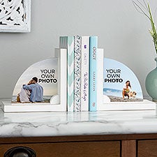 Your Own Photo Personalized Wood Bookends - 51512