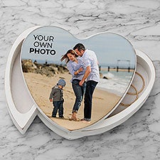 Your Own Photo Personalized Heart Jewelry Box - 51546