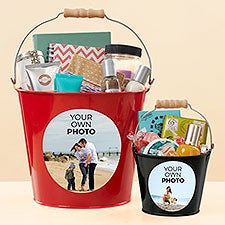 Your Own Photo Personalized Metal Bucket - 51551