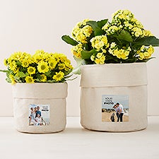 Your Own Photo Personalized Canvas Flower Planter - 51584