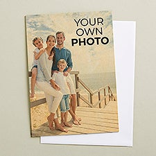 Your Own Photo Personalized 5x7 Wooden Greeting Card  - 51586