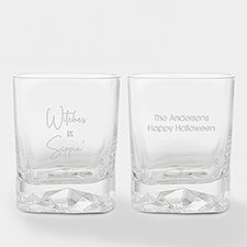 Engraved Witches Sippin Whiskey Rocks Glass   - 51616