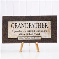 Personalized Grandfather Gift Canvas Art - 5167