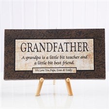 Personalized Grandfather Gift Canvas Art - 5167