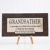 Personalized Grandfather Gift Canvas Art - 5167