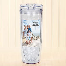 Your Own Photo Personalized Flip n Sip Tumbler  - 51671