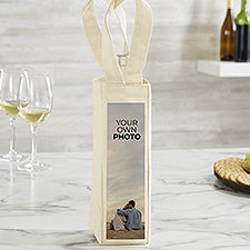 Your Own Photo Personalized Wine Tote Bag - 51674