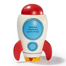 Engraved Spaceship Coin Bank      - 51840