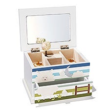 Engraved Cant Sheep Jewelry Box   - 51843