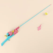 Personalized Kids Pink Camo Tackle Box  Fishing Pole  - 52079