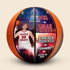Personalized Burst Photo Basketball - 52092D