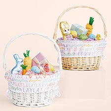 Easter Repeating Name Personalized Basket - 52287